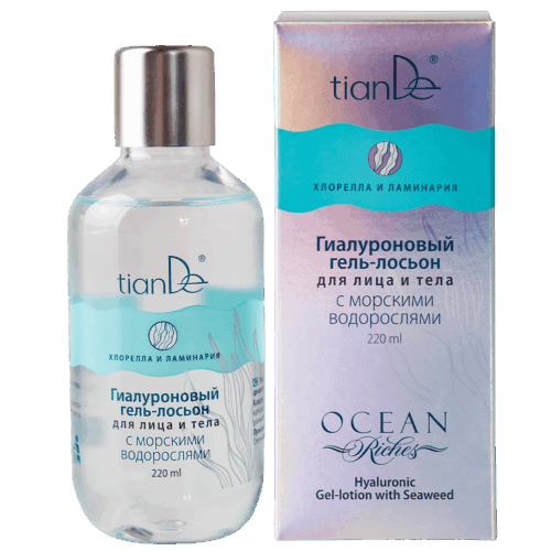 Хијалуронски гел-лосион за лице и тело со морски алги